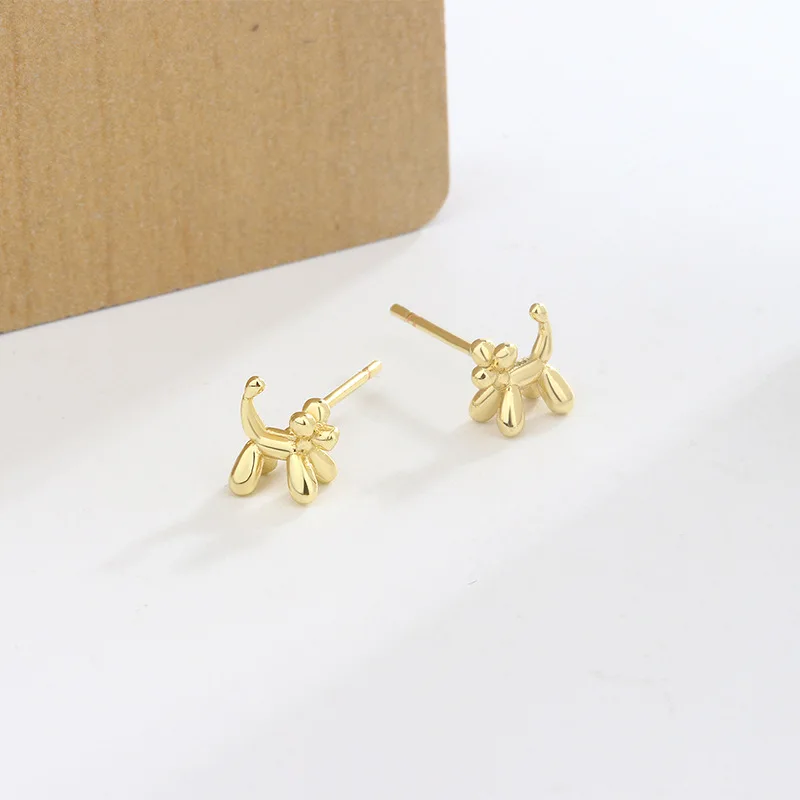 Creative Gold Silver Color Cute Little Animal Stud Earrings For Women Simple Playful Earring Jewelry Daily Wear Accessories