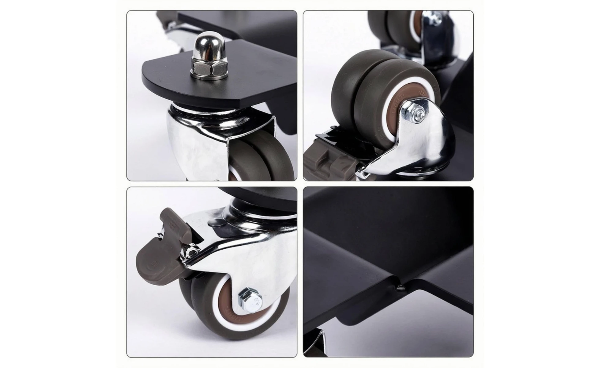 360 Degree Swivel Caster Wheels Piano Truck Dolly Base a Croce Heavy Duty Mover Cart for Easy Instrument Handling