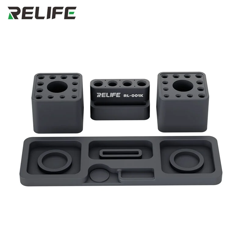RELIFE RL-001K Detachable Multi-Function Storage Box Strong Magnetic Adsorption for Repair Tweezers Screwdriver Storage Tool