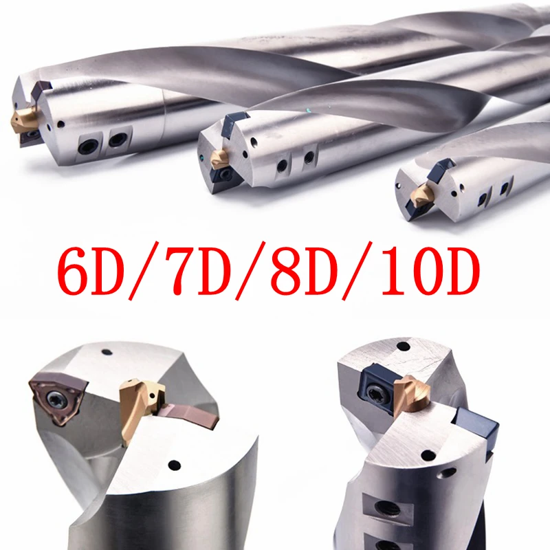 WPD SPD Extended U-drill 6D 8D 10D fast drill violent drill centering 6x 8x 10x diameter deep hole drill U-drill centering bit