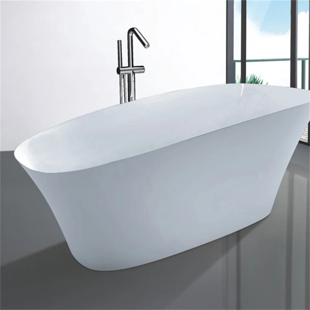 Heart Shape Red Colour Acrylic Freestanding Lovely Bathtubs Design