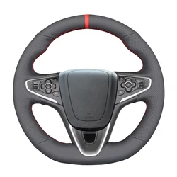 Black Faux Leather Car Steering Wheel Cover For Opel Insignia OPC Grand Sport Buick Regal GS Holden Insignia VXR 2013-2018