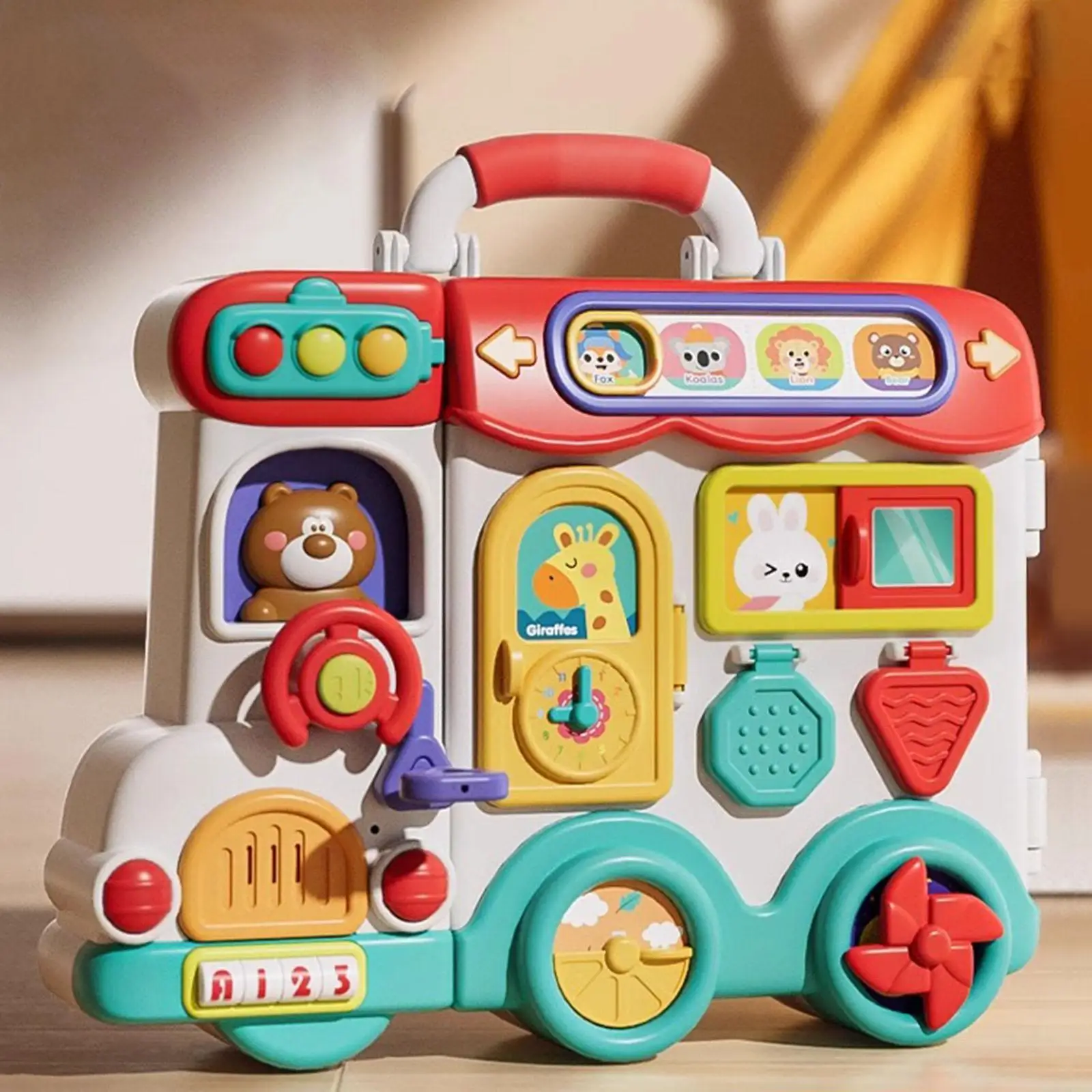 Busy Board Problem Solving Skills Basic Life Skills Toy 54 Different Ways Learning Toy with Music and Lights Birthday Gift