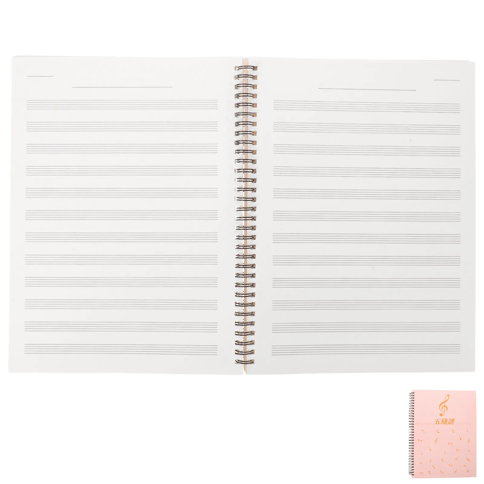80 Sheets A4 Blank Staff Paper Music Notebook for Piano Guitar Songwriting Practice Beginners Manuscript Paper