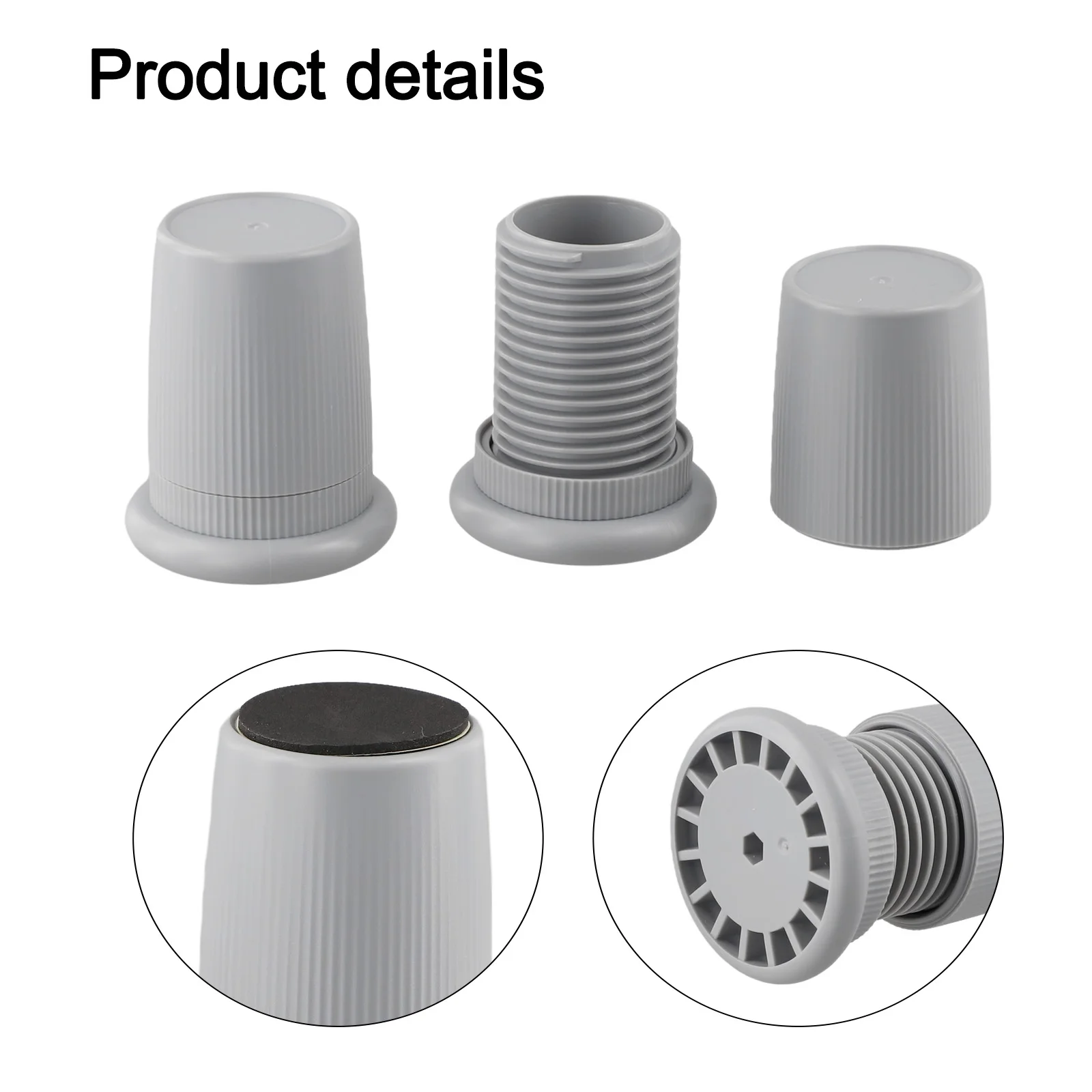 Anti-Slip Risers Adjustable Furniture Risers Multi Purpose Furniture Lift Versatile Use Easy Installation Hassle-Free Setup