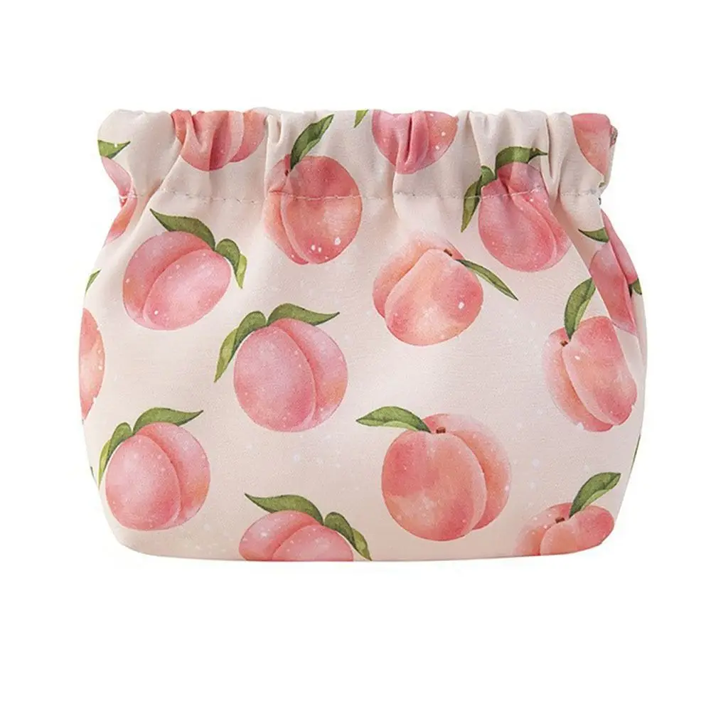 

New Cloth Shrapnel Bag Automatic Closing Portable Coin Purses Lipstick Bag