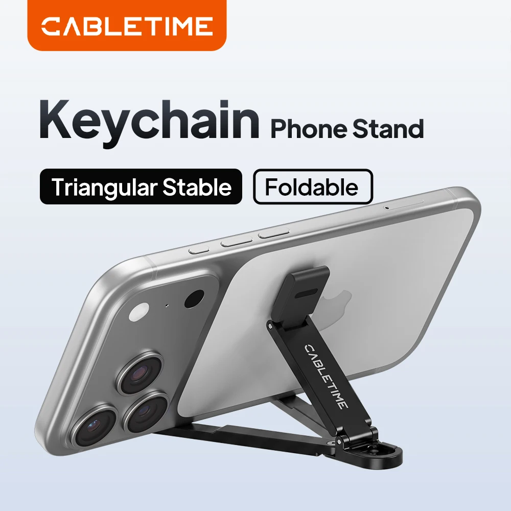 CABLETIME Phone Holder Colorful Mini Portable Stand Anti-slip Multi-angle Adjustable for iPhone 17 Pro HUAWEI Samsung