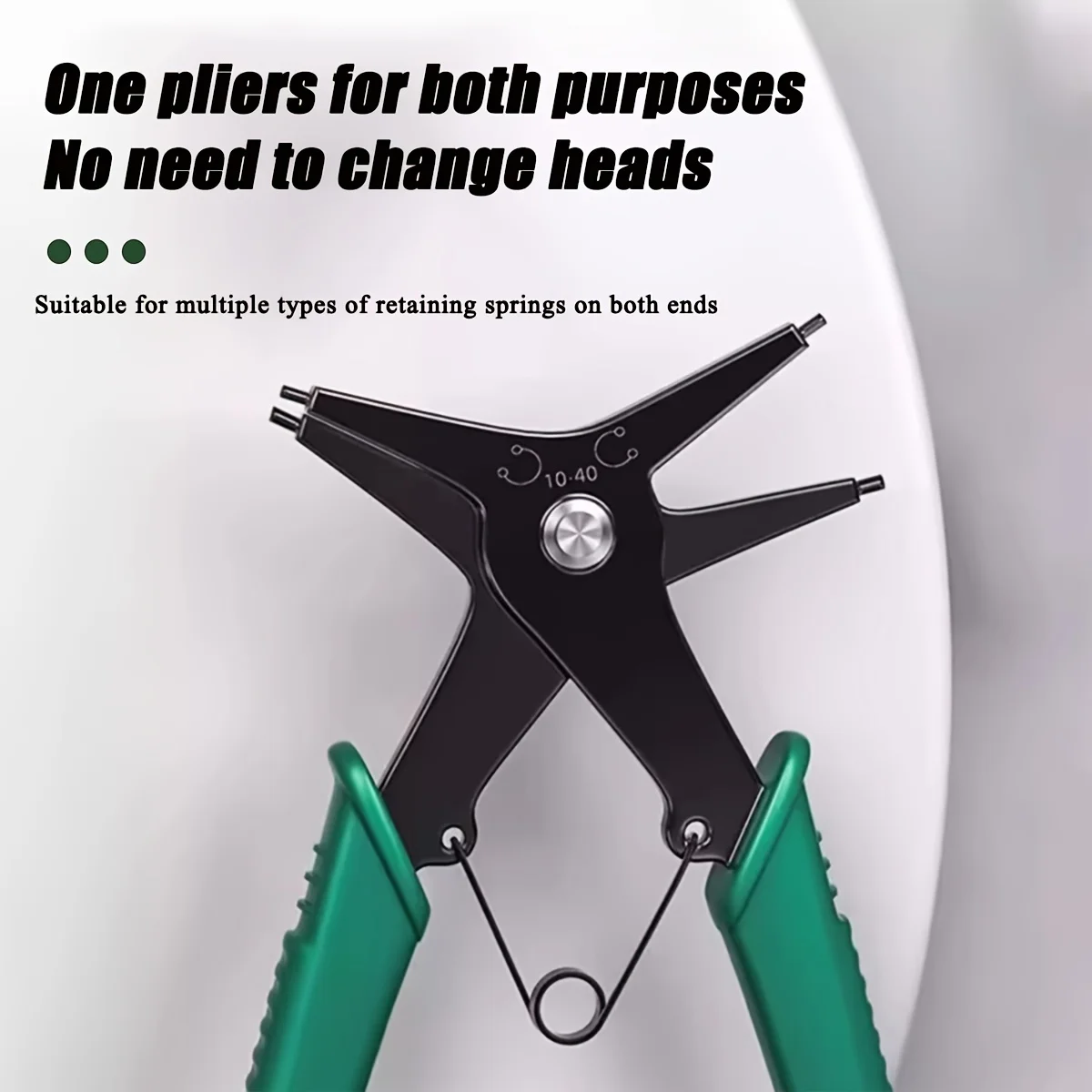 2 in 1 Snap Ring Pliers, Dual-purpose Retaining Ring Pliers C-clip Pliers, Diameter Snap Ring Installation and Removal Tool view 2