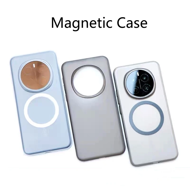 Magnetic Case For Honor Magic 7 Pro 6 6Pro 5G Matte Clear Hard PP Silicone Phone Cover For Magic7 7Pro Slim Thin Shell