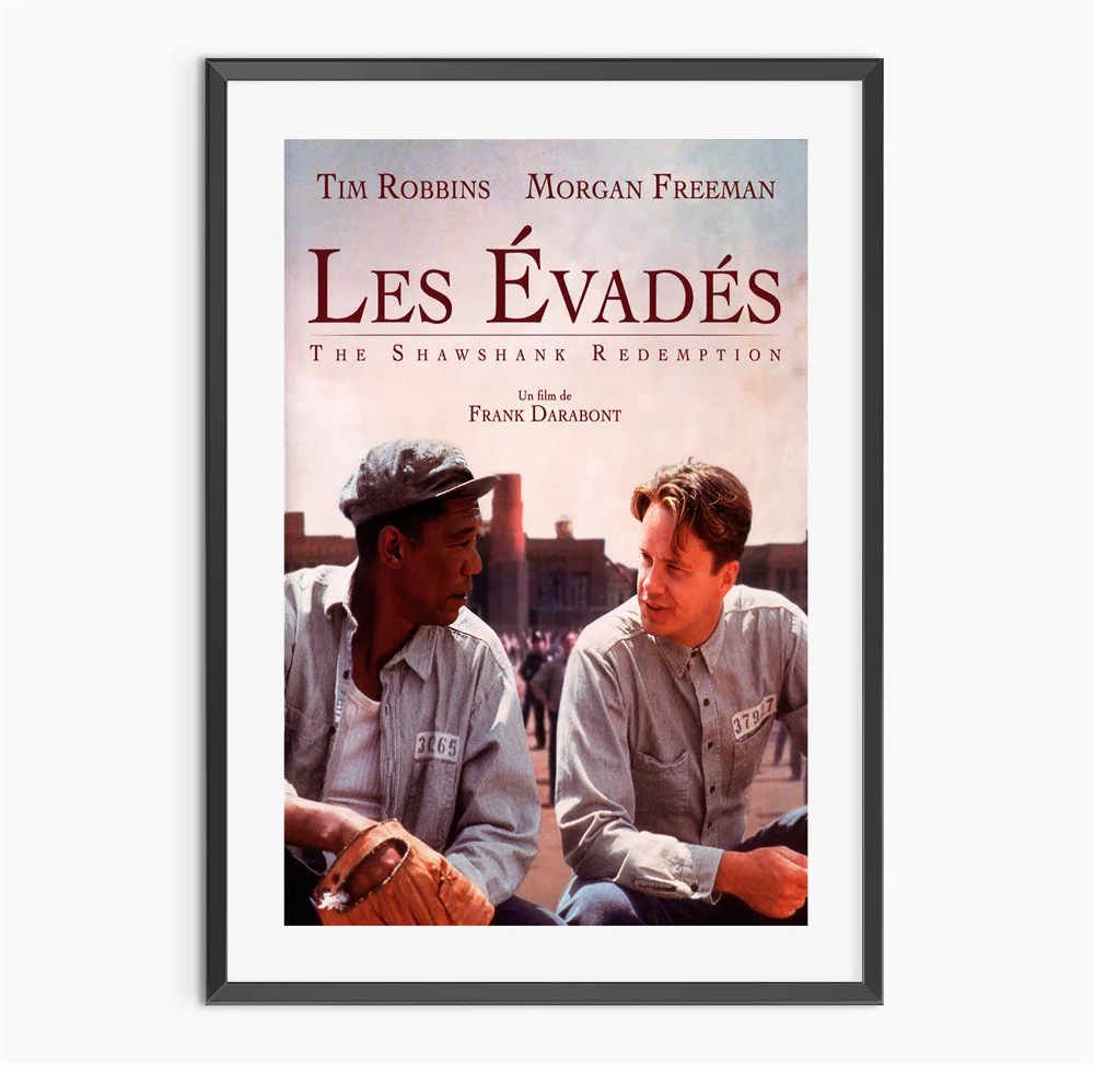 الفيلم الكلاسيكي شاشانك الفداء المشارك غرفة المنزل الديكور اللوحة قماش اللوحة غرفة الديكور #2