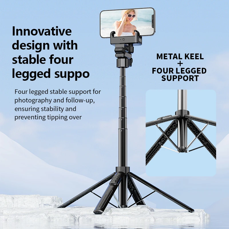 Штатив с отслеживанием лиц FANGTUOSI AI для смартфона, стабилизатор с автоматическим вращением на 360°, подвес с дистанционным штативом для селфи для видеоблога