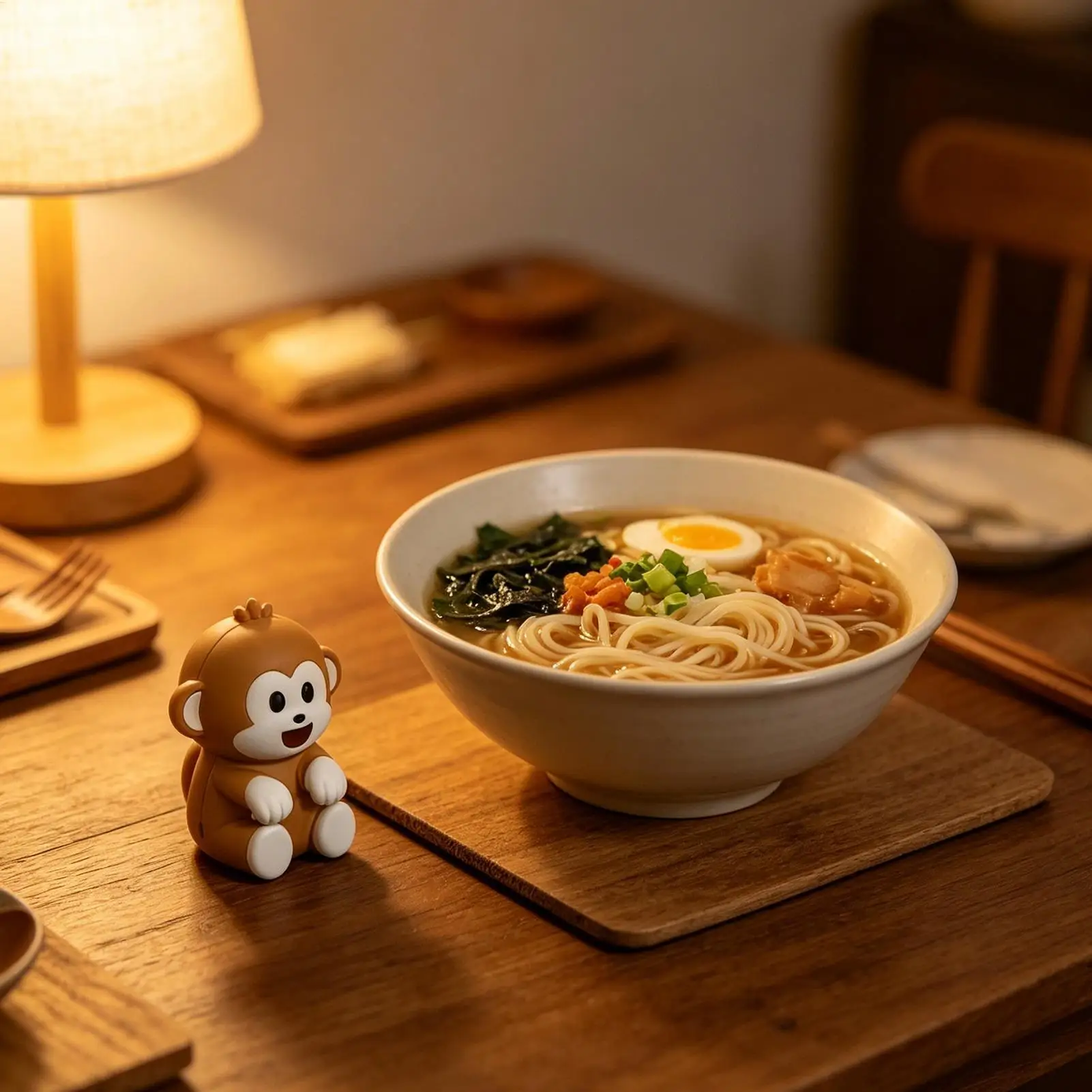 Clip-On Cup Fan with Cute Monkey Design, 3-Speed Portable Mini Bladeless Cooler for Hot Coffee Tea & Soup, Home Office Travel