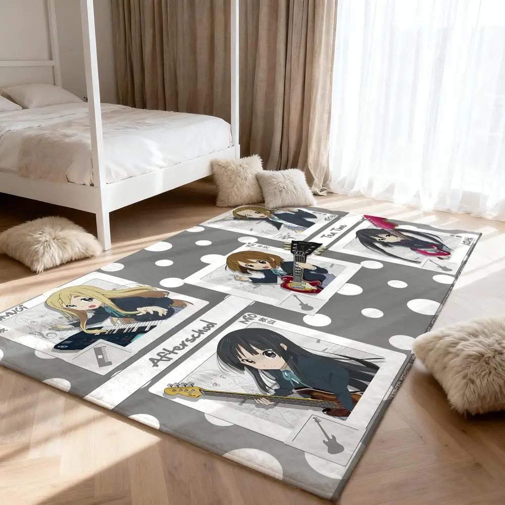 

K-o-ONs cartoon Kawaii Floor Mat Soft Thickened Absorbent Non-Slip Bedroom Living Room Door Mat Home Decor Flannel Rugs
