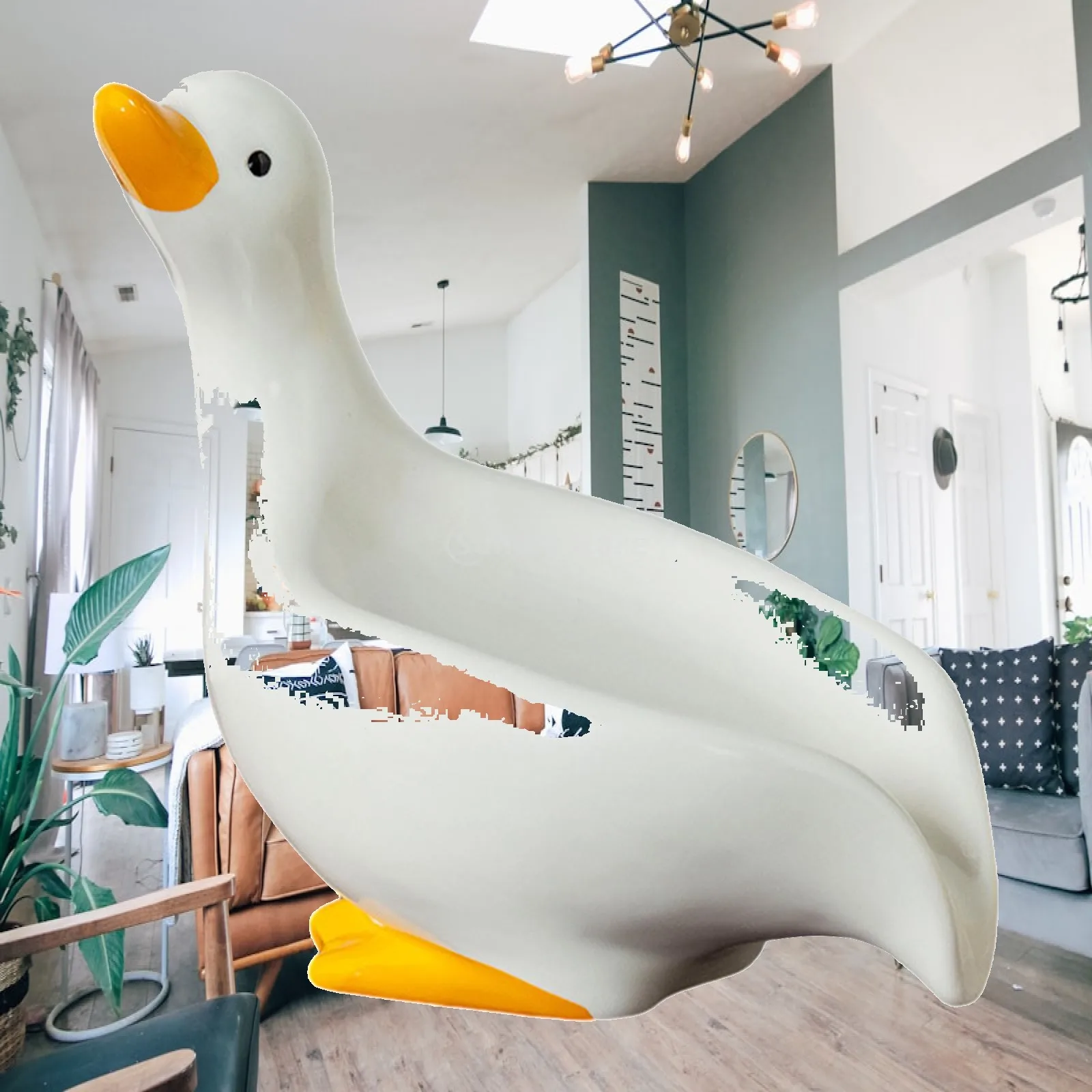 Ceramics Soap Dish Vivid Duck Shape Keeps Soap Dry Soap Holder Drain Soap Tray