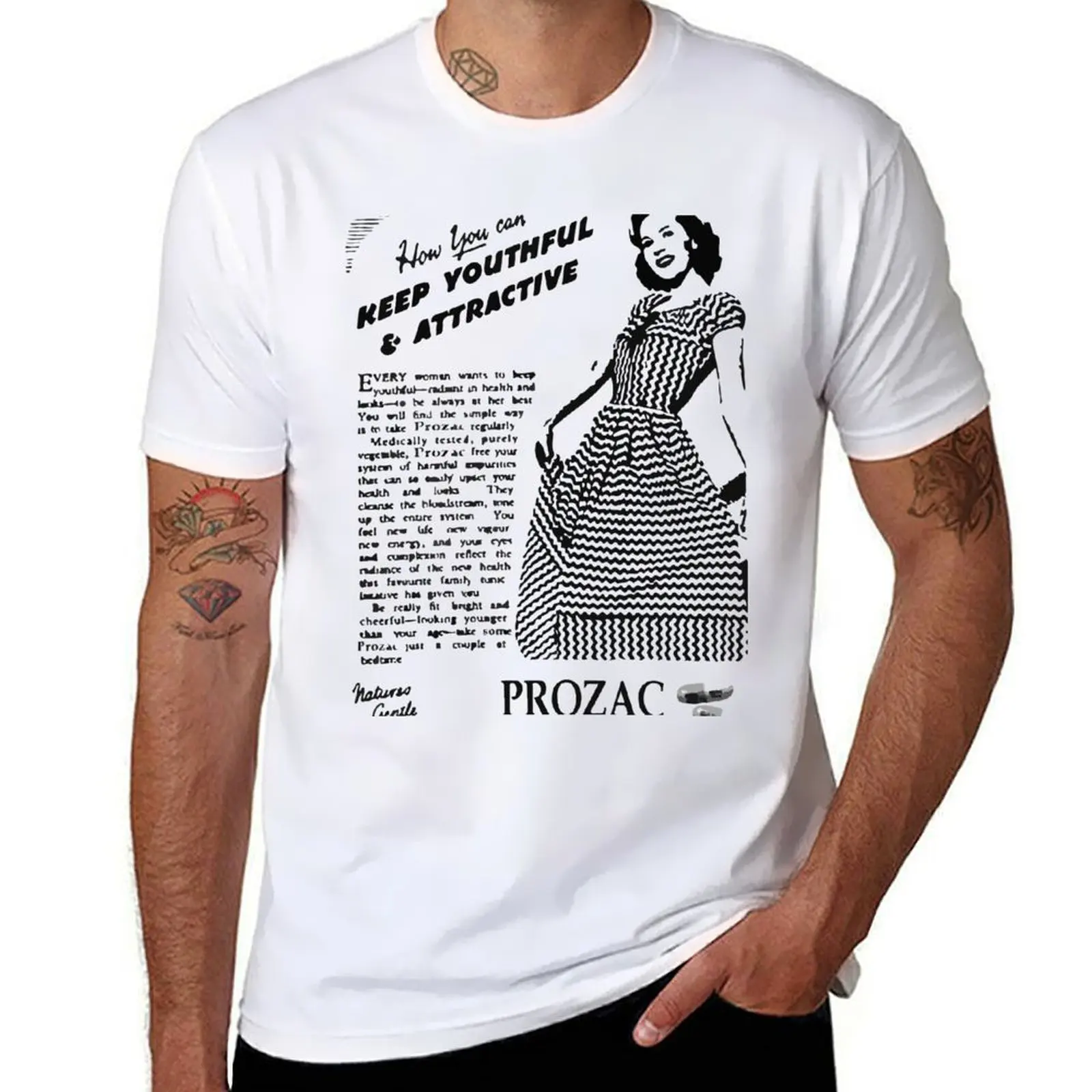 

Prozac T-Shirt t shirt for man man graphic t shirt man t shirt cotton T-shirt