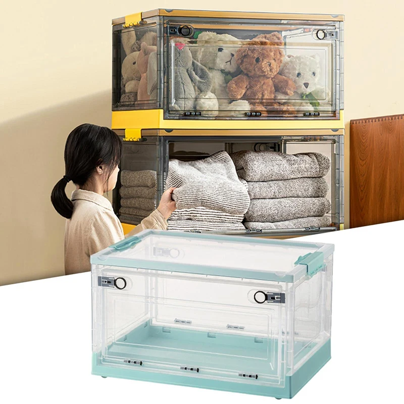 Folding Storage Box Stackable Storage Box for Stationery Jewelry Sorting Box Container Organizer Living Room Closet C-AT35