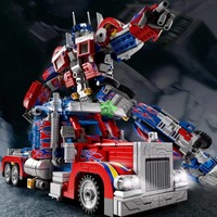 2024 New 2 in 1 Deformation Robot Mecha Building Blocks Sets Bricks Kit Transform Cars Birthday Toys Kids Children Gifts For Boy