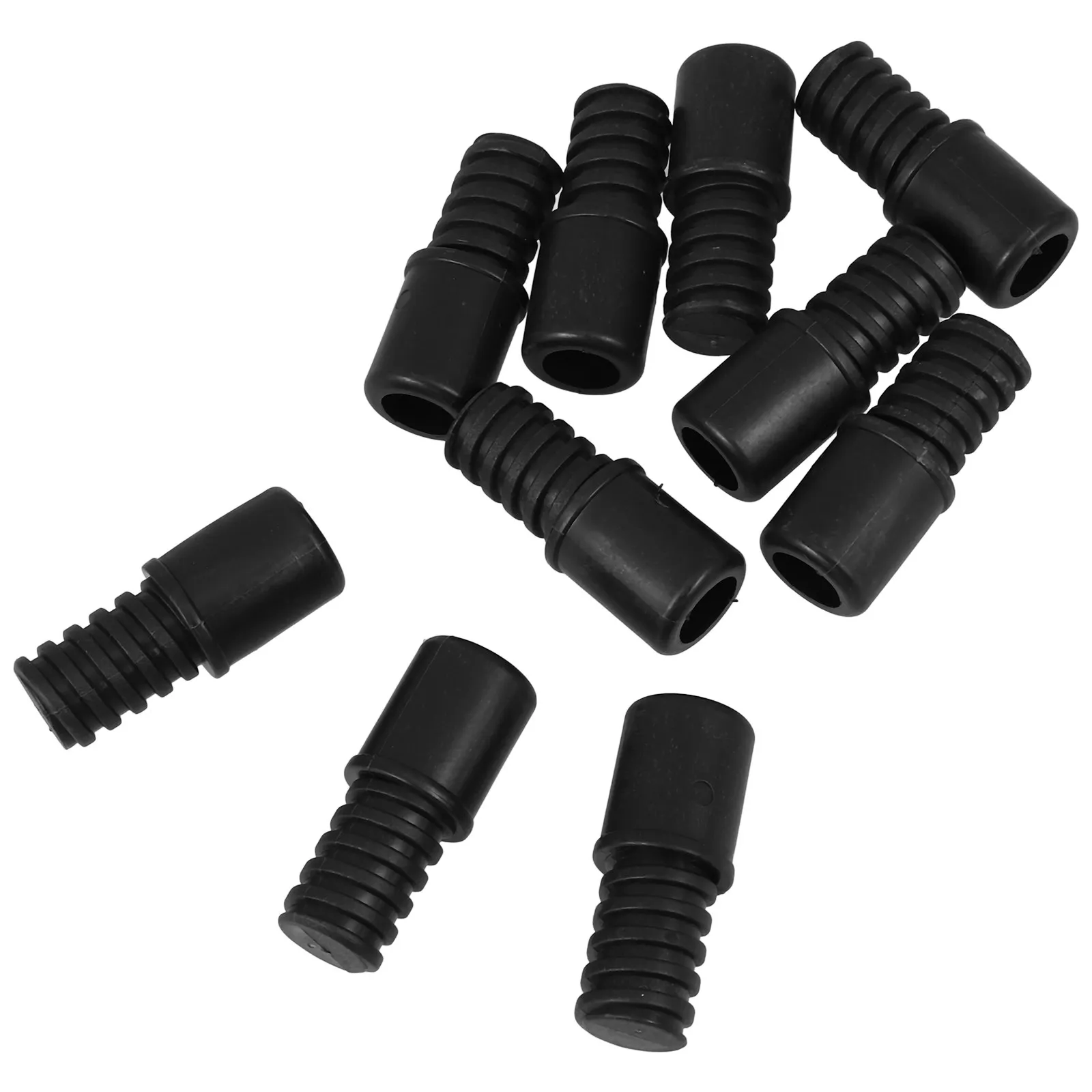 10Pcs Mop Handle Threaded Tip Replacement ABS Material Rivet Design for Mop Broom Duster Extension Pole Handle Accessory