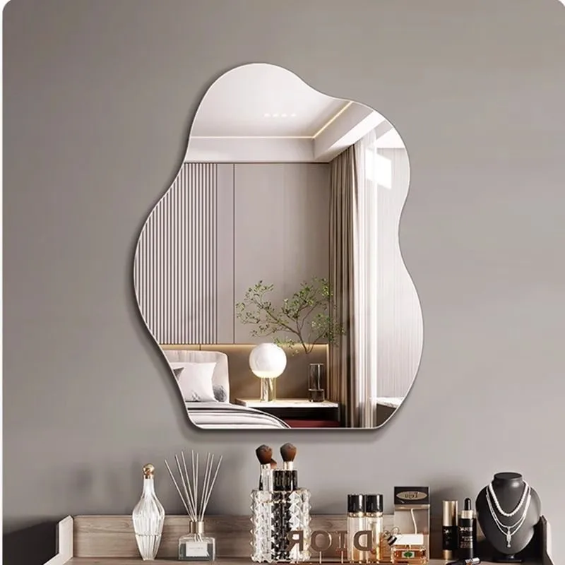 

Dresser makeup mirror intelligent LED cloud mirror special-shaped vanity high definition explosion-proof ins wall-mounted