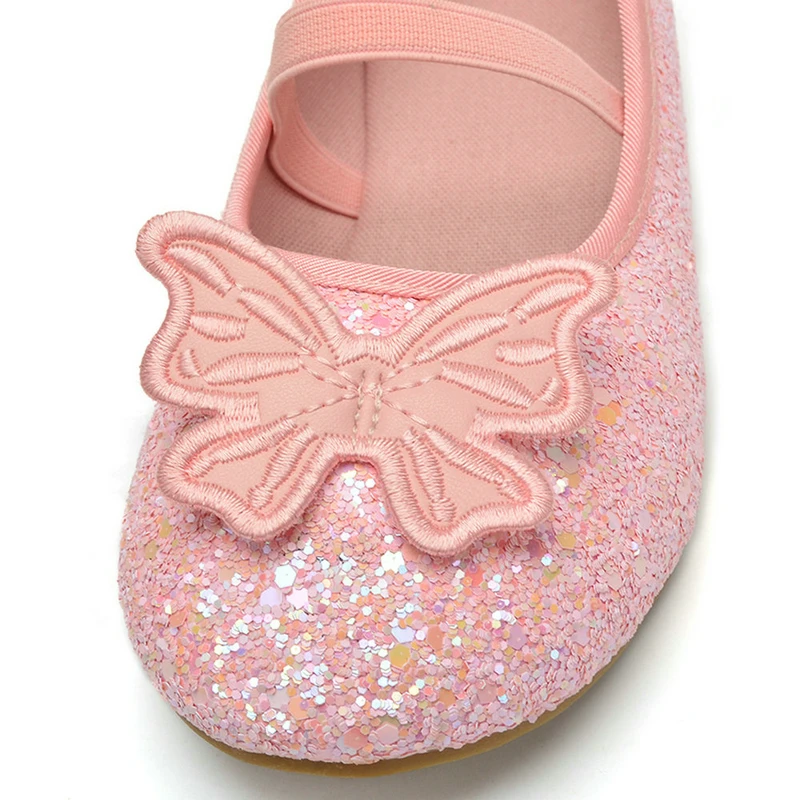 Trendy Elegant Butterfly Mary Jane Shoes For Girls, Comfortable Non Slip Soft Flat Sole Shoes For Indoor Outdoor Party, Spring A