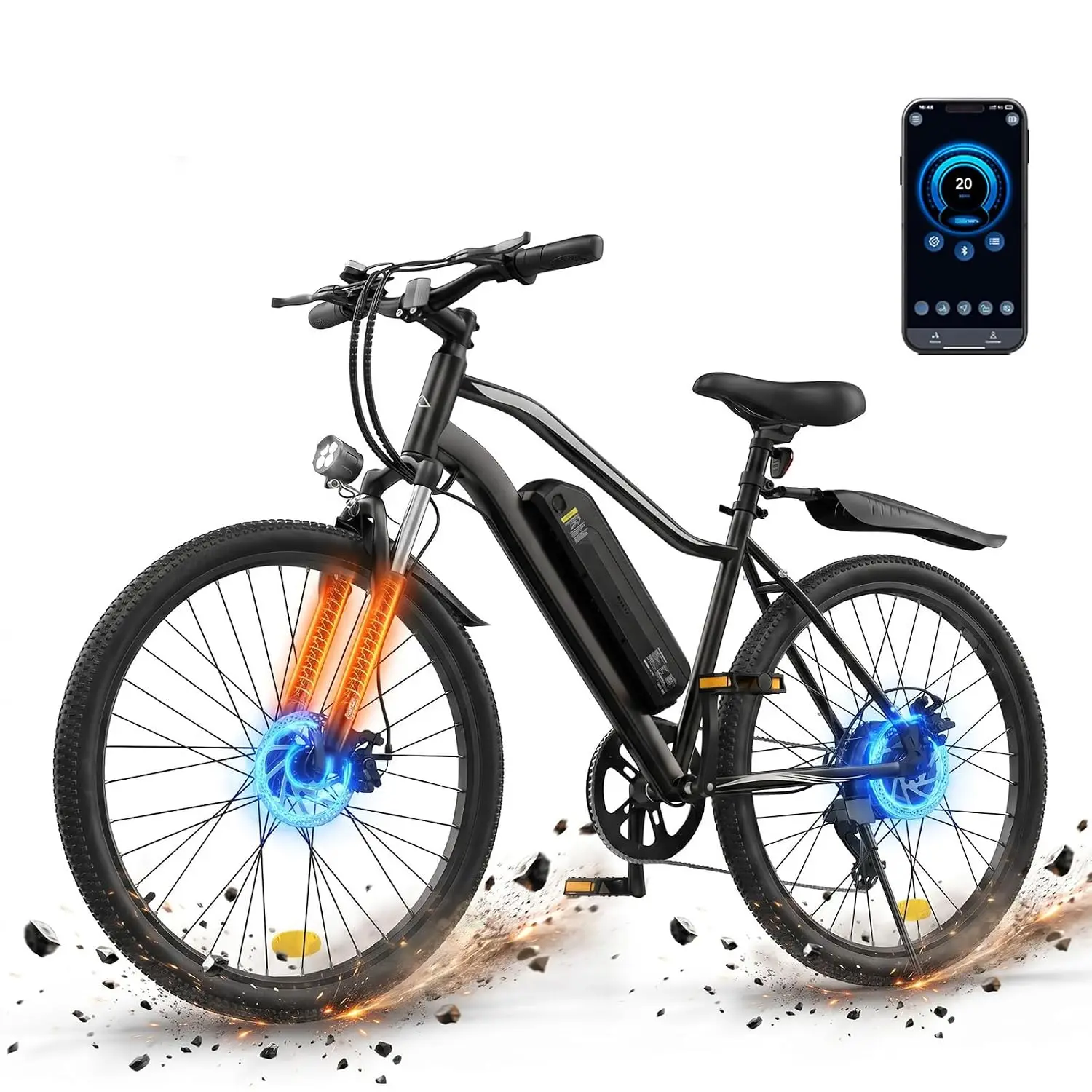 1500W Peak Motor Electric Bike for Adults 48V/36V, Customized