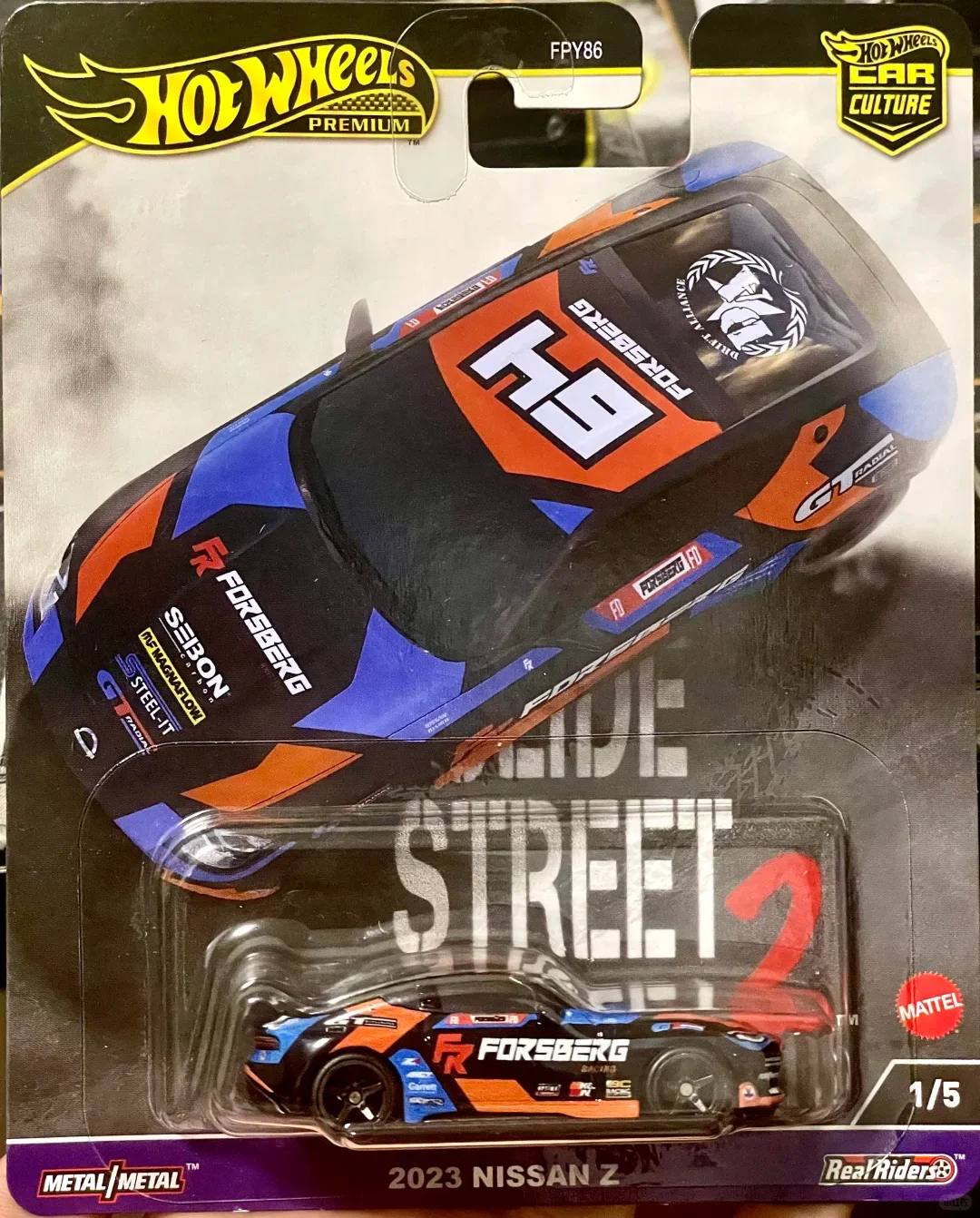 Hot Wheels Premium Car Culture Slide Street2 Nissan Lamborghini Toyota Ford Mustang 1:64 Automodell Legierung Sammlerfahrzeug Spielzeug