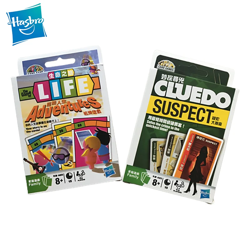 Hasbro Strategy Card Board Game LIFE ADVENTURES Cluedo Suspect Poker Family Entertainment Adult Party Play Games Kids Adult Gift