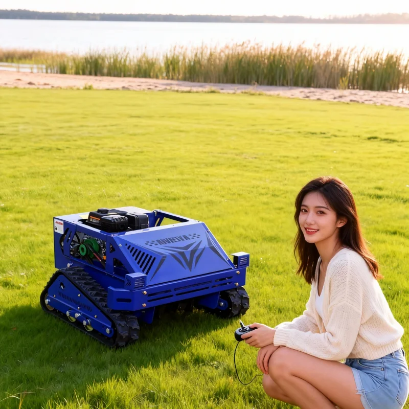 

Customized Upgraded Version 550MM Tracked Mower - Remote Control High Performance Lawn Mowing Machine for Farm Use