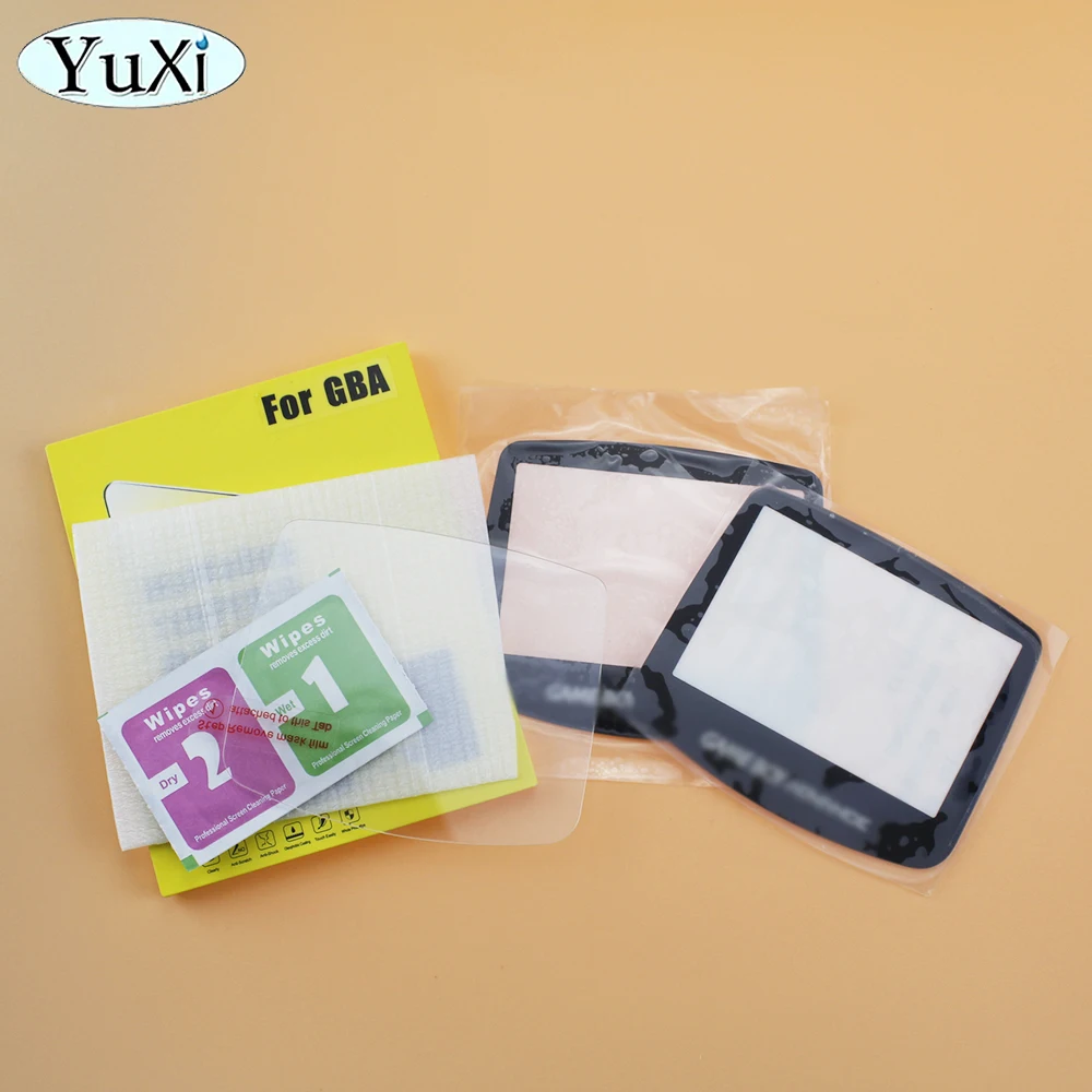 1Set Anti Scratch Tempered Glass For Gameboy Color GBC GBP Advance GBA SP Console LCD Screen Lens Protector Film Kit Replace