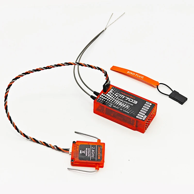 CM703 7 Channel 2.4Ghz RX Receiver with Satellite PPM and PWM Output Compatible with DSM2/DSMX For RC Model Transmitter