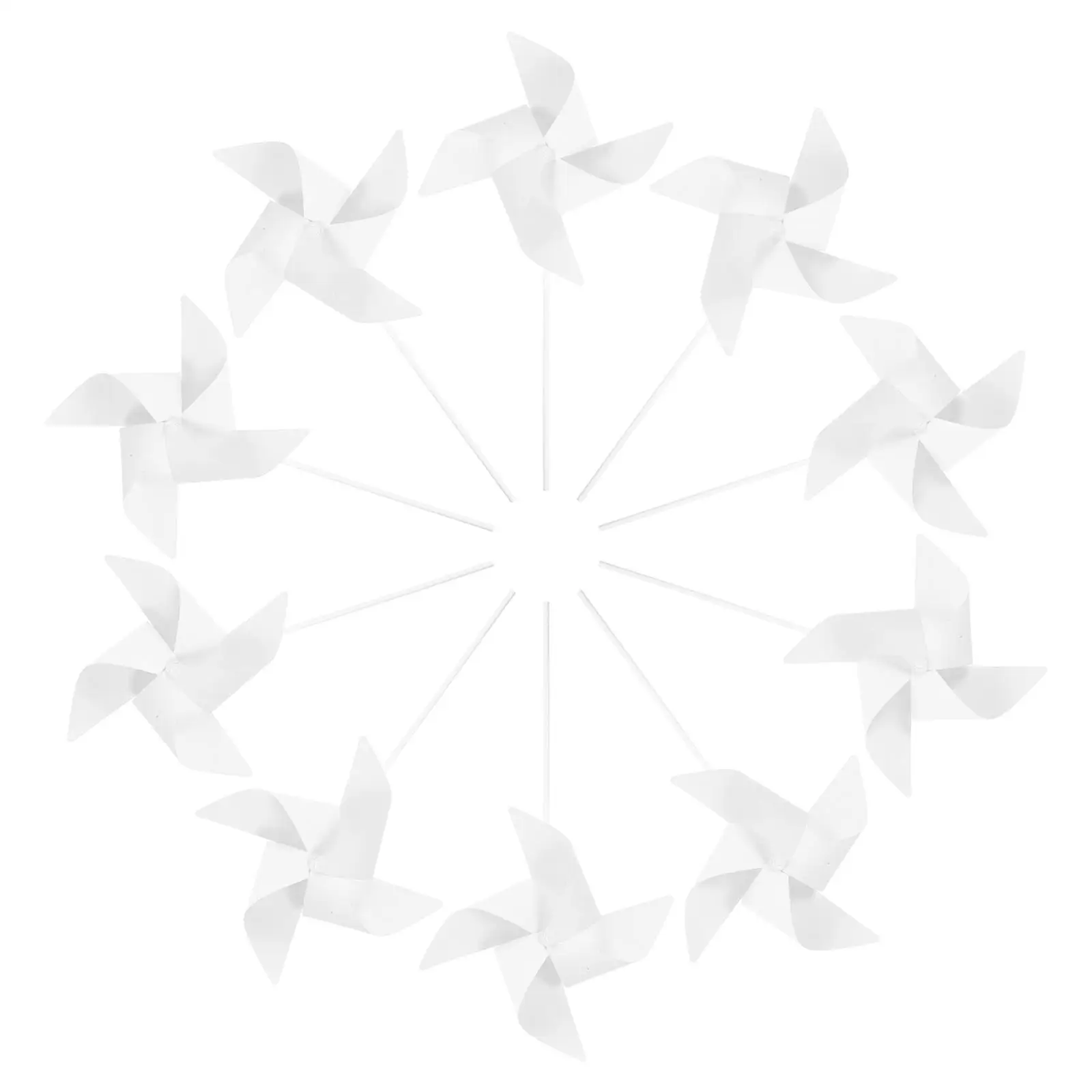 24 Pcs Coloring Pinwheel Kid Toy Pinwheels for Kids Blank Tool Windmill White Windmills Diy Child