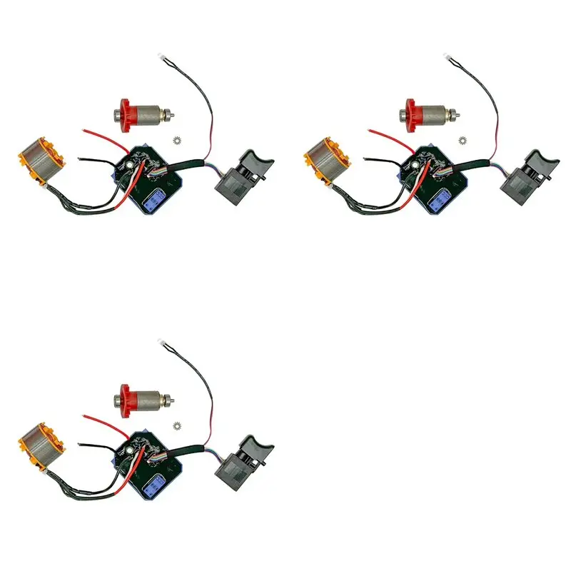 

Бесщеточный двигатель для литиевой дрели FAST-3X, 21В, 12 зубьев, с платой управления