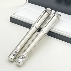 Luxe Koolstofvezel Zilverkleurige Mahatma Mb Vulpennen Limited Edition Rollerball Schrijfwaren Met Serienummer