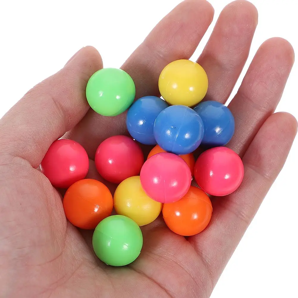 100pcs Kids Counting Balls Small Balls Probability Learning Plastic Colored Balls Probability Learning Balls Educational Toys