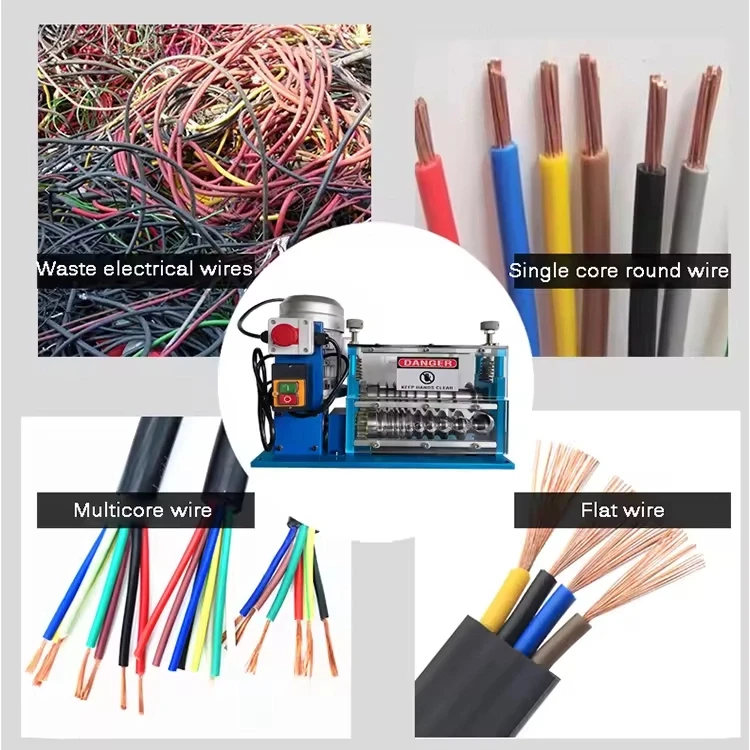 

DG-750 Copper Wire Separating Machines Electric Cable Stripper Stripping and Line Skin Cutting Equipment 1.5-38MM