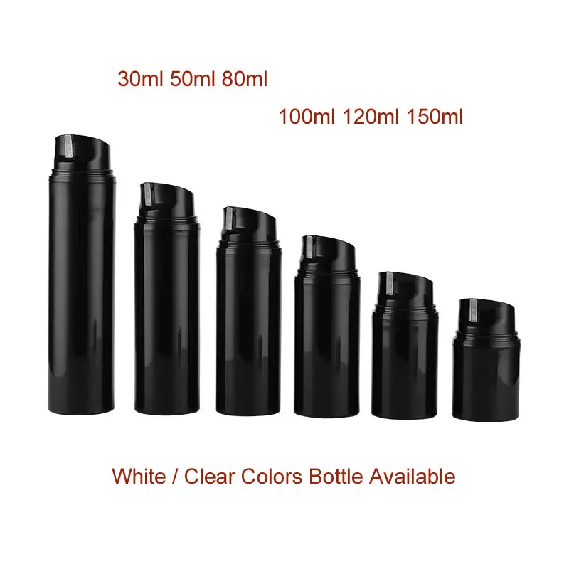 

30ml/50ml/80ml/100ml/120ml/150ml 12PCS Airless Bottle Travel Size Airless Spray Lotion Cream Container Personal Care Makeup