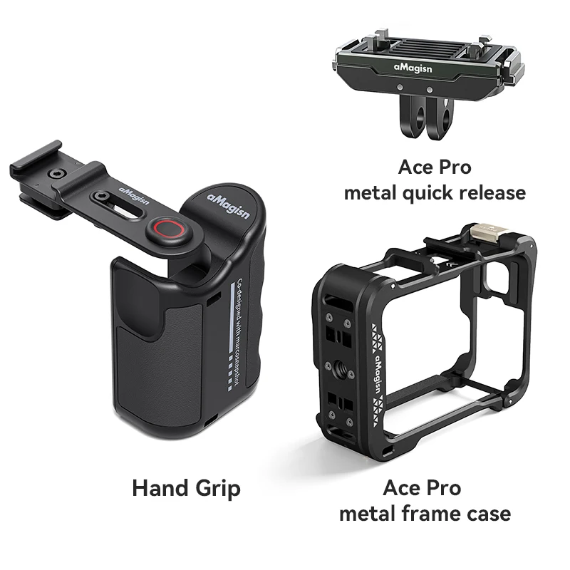 aMagisn Xplorer Grip Kit for Insta360 Ace Series,ABS Plastic