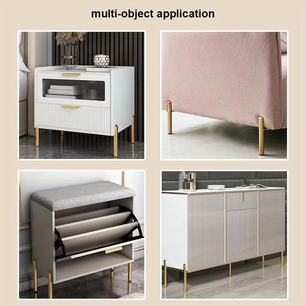 4 pcs Classical Metal Furniture Legs, Heavy-Duty Support Feet, Used for Tables, Sofas, Coffee Tables, Bookshelves, image 6