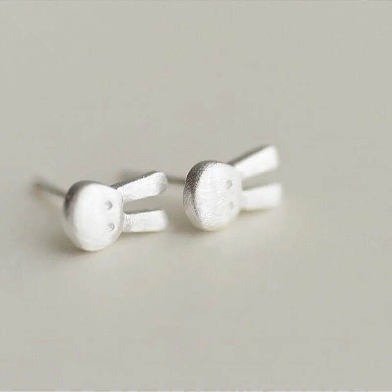 

Женские серьги из серебра 925 пробы, с изображением кролика