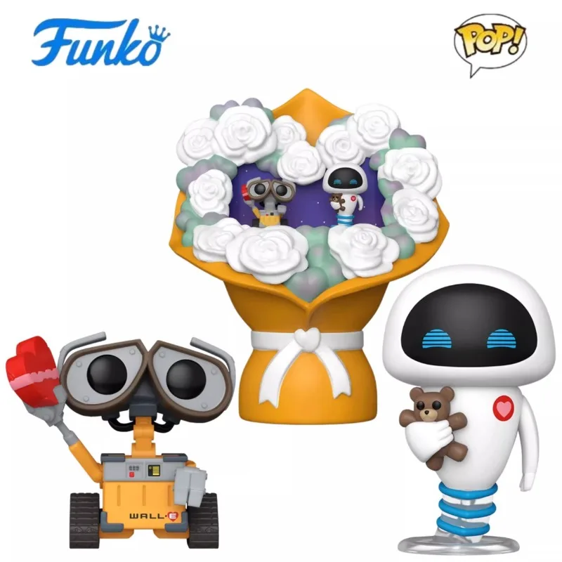 

Funko POP Original Valentines Robot Anime Figure Wall-e Eve Action Figure Toys for Boys Girls Gift Collectible Model Ornaments