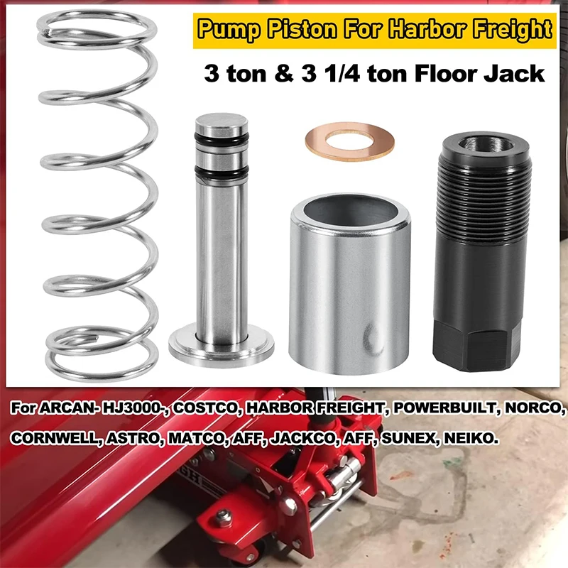 Replacement Pump Piston Low Side Pump Plunger Kit (Smaller One) Fit for Harbor Freight-Costco-Arcan-Matco 3 & 3 1/4 Ton Jack