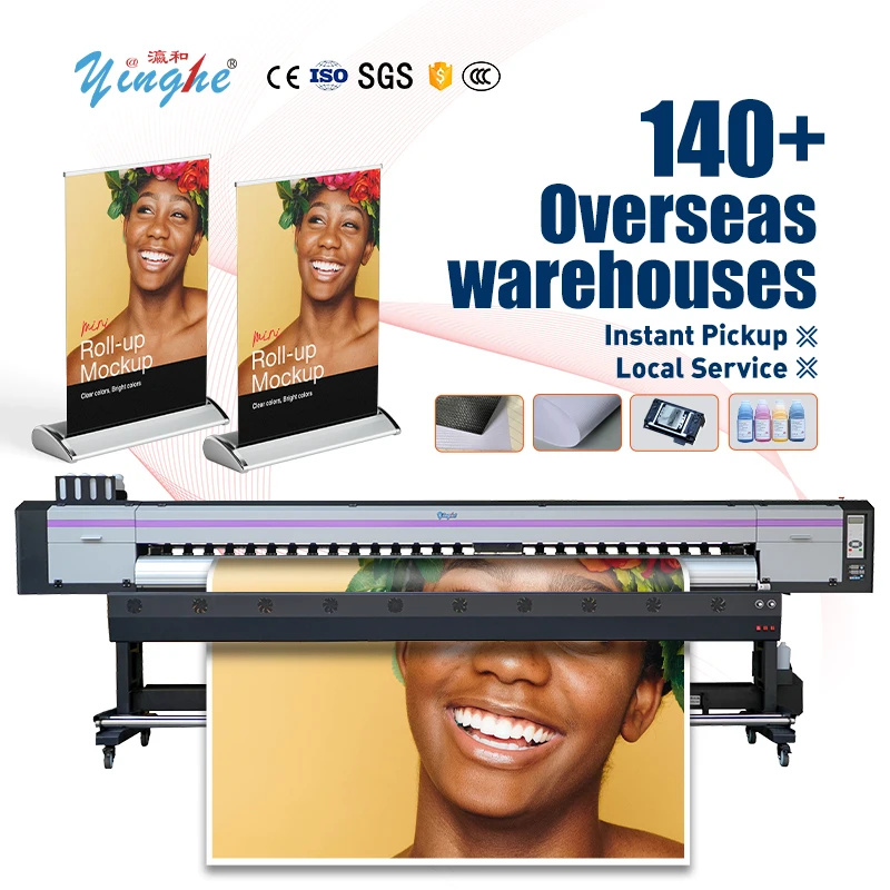 3.2M Multifunctional Large Format Printer For Eco Solvent And Sublimation Printing With Overseas Warehouse