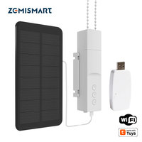 Zemismart WiFi Smart Roller Shade Driver Power By Battery Solar Panel Electric Blinds Motor Work with Tuya Alexa Google Home