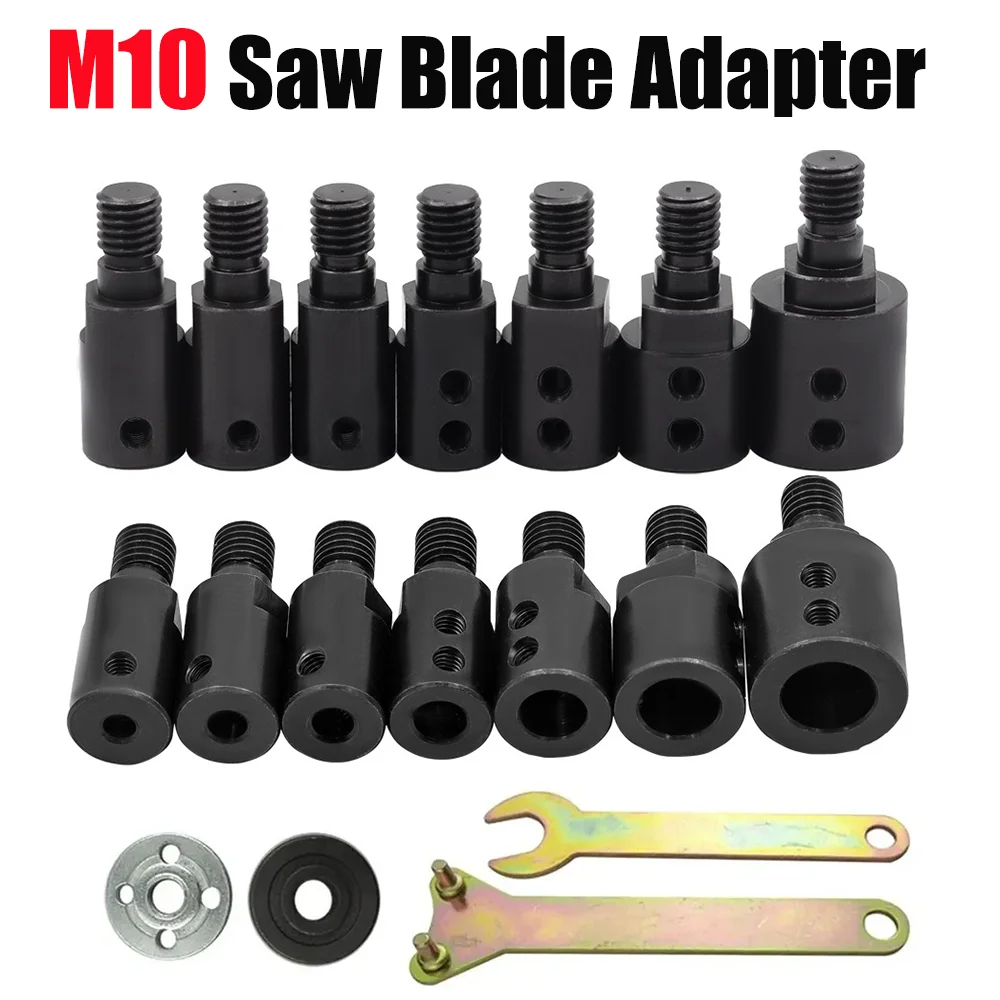 M10 Saw Blade Adapter Grinding Polishing Motor Shaft Adapter Connecting Rod Sleeve Coupler Drill Accessories 5/6/8/10/12/14mm