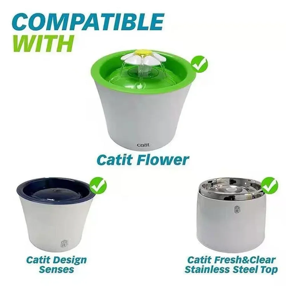 6/8PCS Activated Carbon Filter For Catit Automatic 15cm Pet Drinking Fountain Filter Kitten Water Drinking Fountain Pet Filter - Image 2