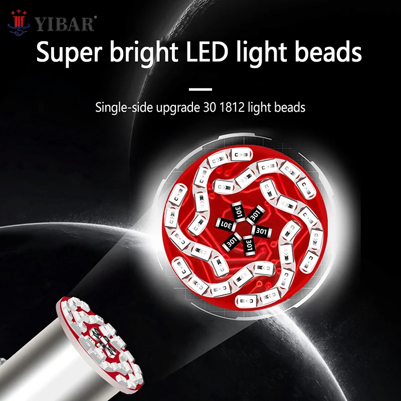 2 個 1156 1157 Led RGB 30LED DRL フラッシュ逆転ストップランプパーキングライト 12V オートバイストロボ Led ブレーキリアストップテールライト