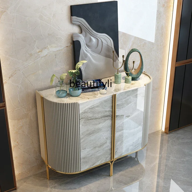 

Entrance cabinet Modern simple living room corridor aisle storage light luxury corner cabinet