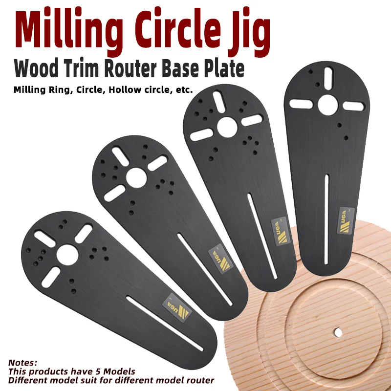 Milling Circle Jig Wood Trim Router Base Plate For Router Circle Jig Cutting Suit for Makita Bosch Trimmer Trimming Machine Tool