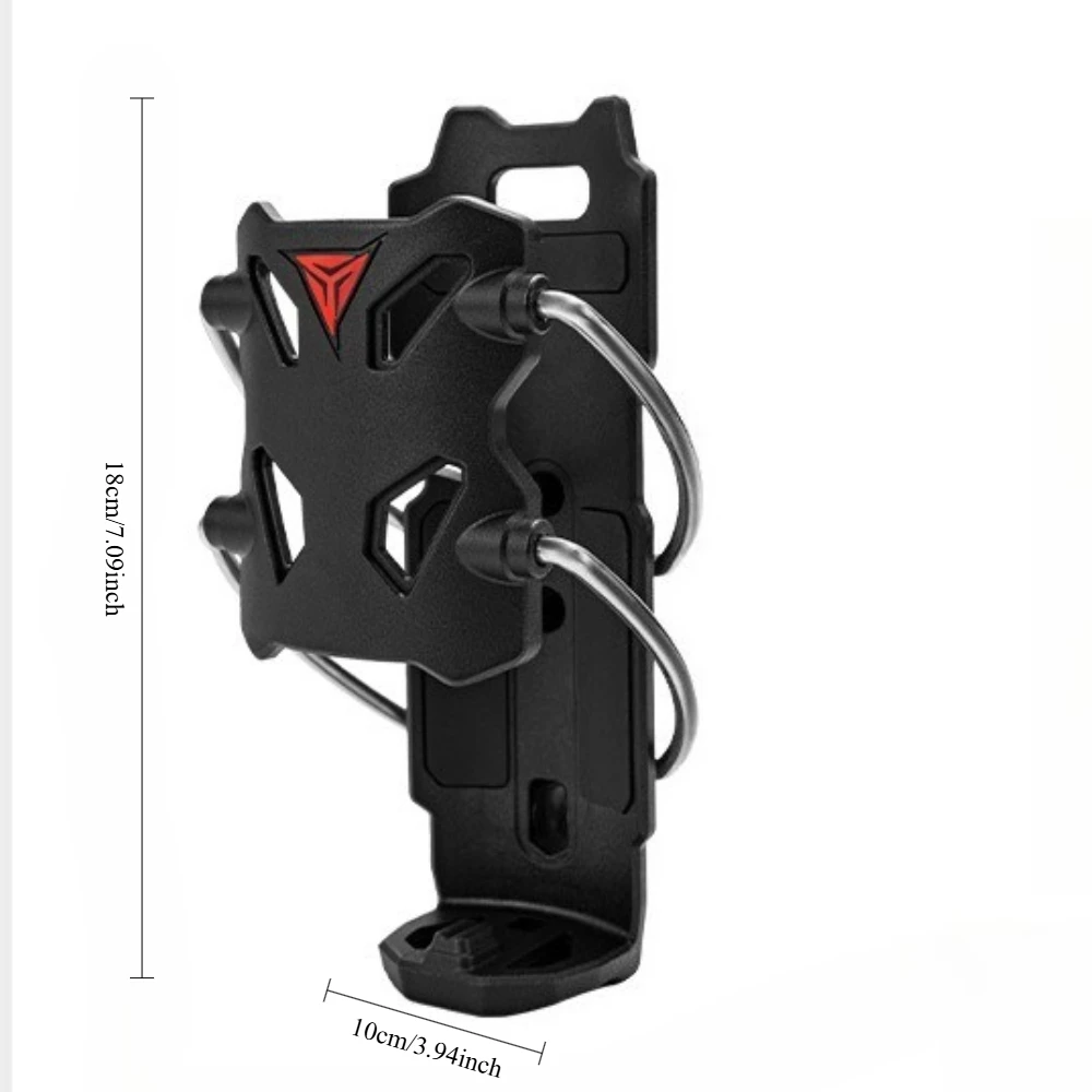 حامل أكواب ذاتي الضبط للدراجات النارية - دعامة زجاجة مياه مقاومة للاهتراء ومقاومة للانزلاق عالمية للمقود #5