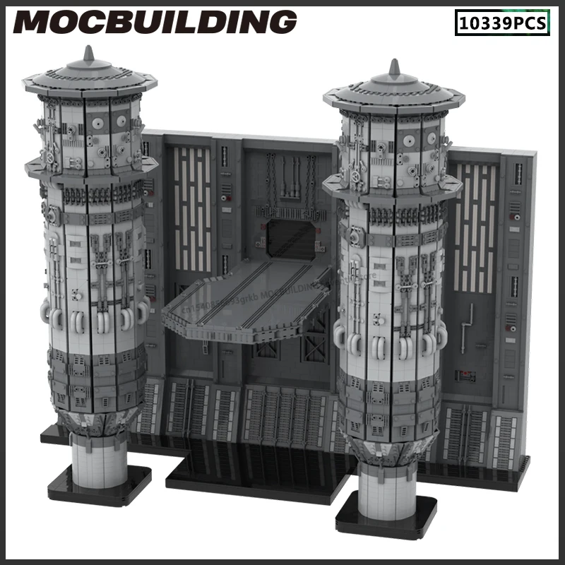 Ucs Filmszene moc Bausteine ucs Schloss Modell Raum Serie Straßen ansicht Architektur DIY Ziegel Sammlung Spielzeug Weihnachts geschenke